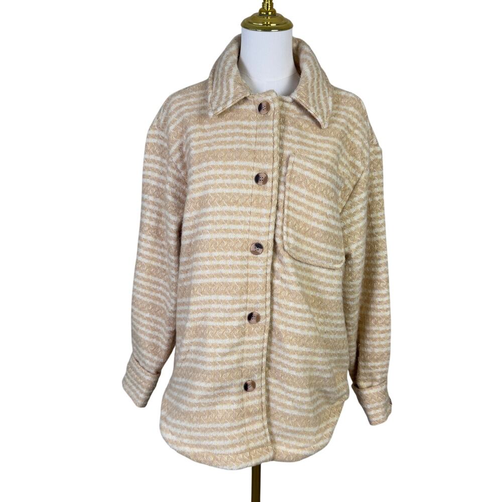 Jade & Ivory Button Up Mustard Shirt Jacket US Women's S New